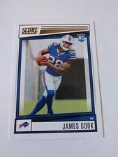 2022 Score Football Rookies Base #334 James Cook - Buffalo Bills