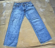 RALPH LAUREN MENS JEANS EASY FIT BOOTCUT 31×28 (ALTERED) 100%COTTON