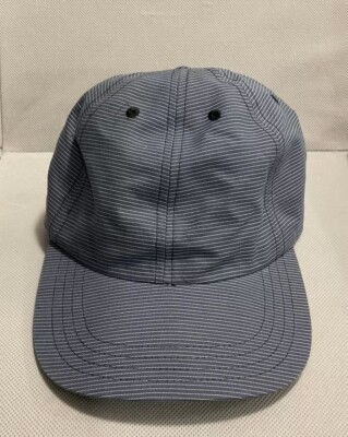 Brooks Brothers Men Navy Pinstripe Cotton Baseball Cap 100% Adjustable 