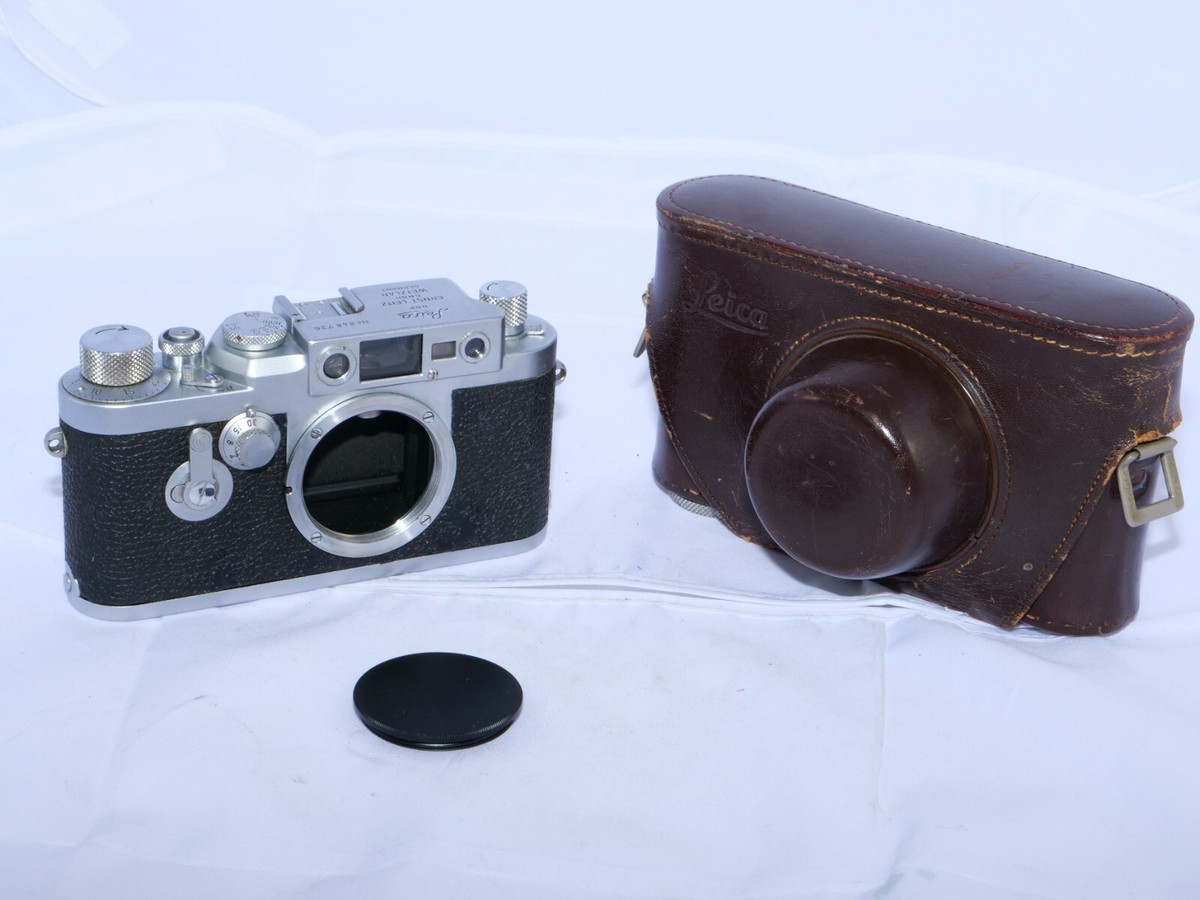 Leica IIIG Rangefinder Film Camera. Cap. Case. Leica TM