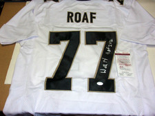 WILLIE ROAF NEW ORLEANS SAINTS HOF 2012 JSA/COA SIGNED JERSEY