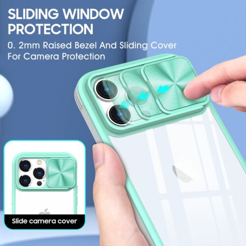 Funda a prueba de golpes para iPhone 14 14 Plus Pro Max + protector de pantalla de cámara - Imagen 4 de 35