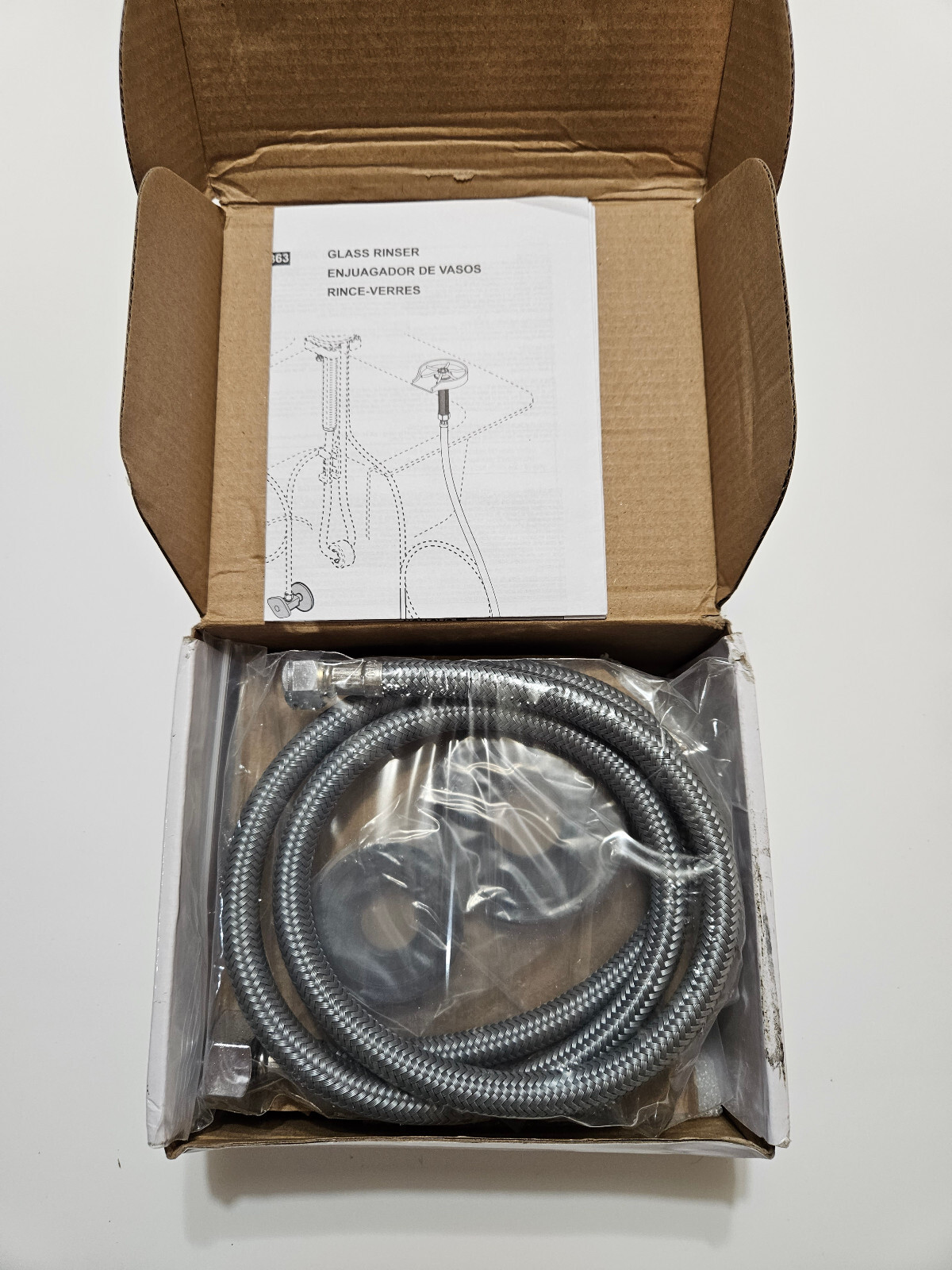 Delta GR250CZ Metal Glass Rinser for Kitchen & Bar Sinks, Champagne