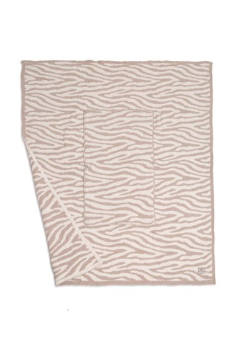 ComfyLuxe Zebra Pattern 2-IN-1 Throw Blanket & Pillow - Picture 6 of 8