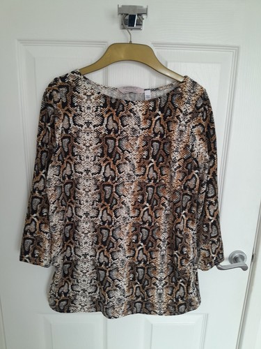 Ladies Dorothy Perkins Maternity Top 12 Snakeskin Animal Print