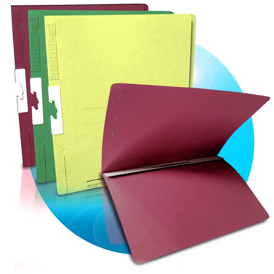 5x Zippel T-Gleit-Hefter Heftung A4 LDR/DF/B1/KST-Aufhängung BK 005 farbauswahl