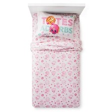 SHOPKINS TOTES ADORBS DESIGN FULL SHEET SET 4 PIECE SUPER SOFT MICROFIBER 120TC