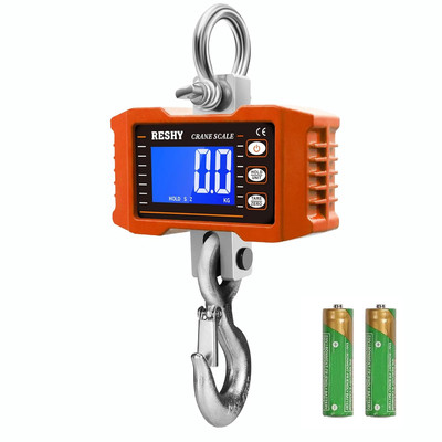 Digital Crane Scale 2200Lb/1000Kg Digital Hanging Scale Industrial Heavy Duty Cr