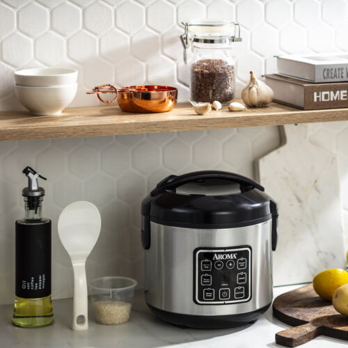 Aroma 8-Cup Electric Rice Cooker, Granite Coating - Picture 8 of 8