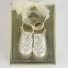 Russ Berrie Baby Precious Keepsakes Baby's First Bootie Silverplated Unisex New