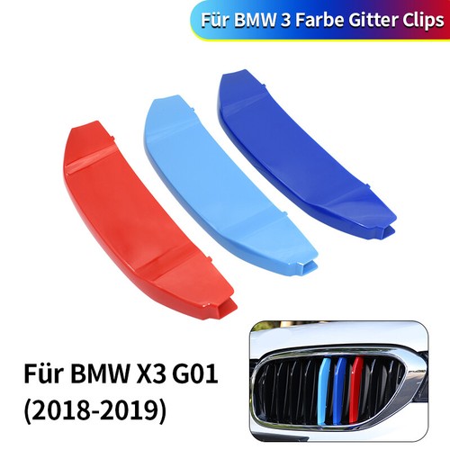 M Farben ABS Insert Frontgrill Nieren Kühlergrill Trim Abdeckung für BMW X3 G01 - Bild 1 von 8