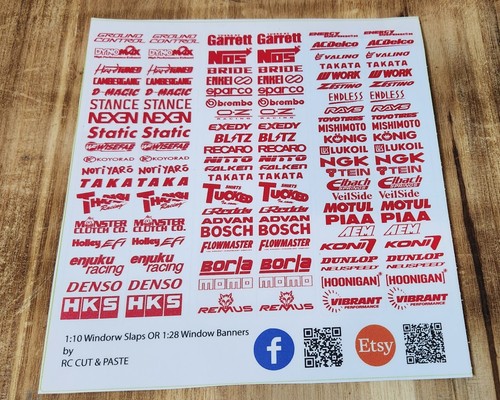 1:10 Scale - RC Car Sponsor Decals - Picture 40 of 41