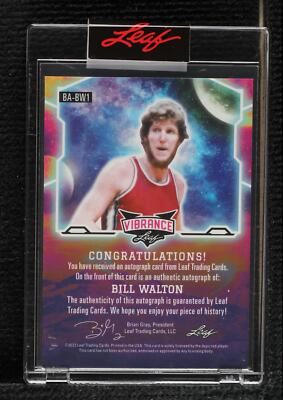 2022 Leaf Vibrance Multi-Sport 新品未開封2BOX 2022 Leaf Vibrance - Bill Walton #BA-BW1 for sale | eBay