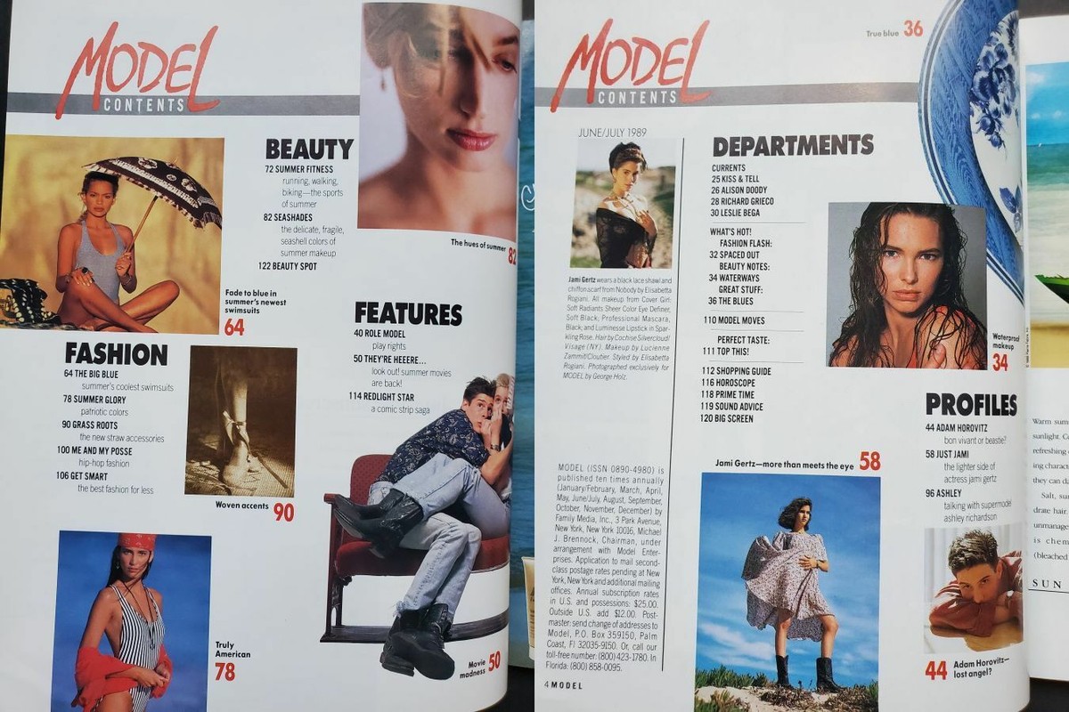 洋書 HUSTLER August 1989 1989 MODEL magazine JAMI GERTZ Ashley Richardson Carmen