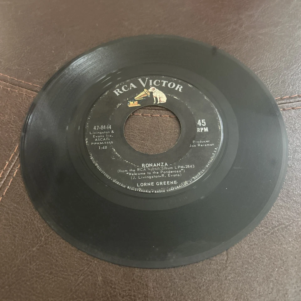 Lorne Greene – Ringo / Bonanza;  RCA Victor # 47-8444 ~ 1964 ~ Mono:  EX Foto 2 de 2