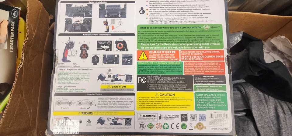 GP TOYS S912 1:12 Luctan Truggy RC Truck off-Road Racing Car 33+ MPH - Image 4 of 4