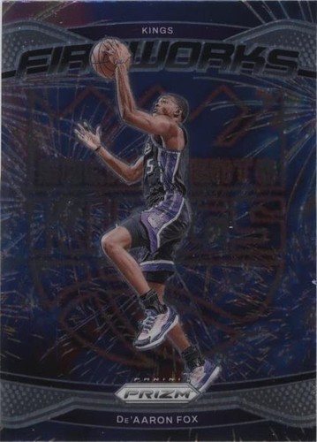 2024-25 Prizm Basketball - De'Aaron Fox - Silver Cracked Ice Prizm