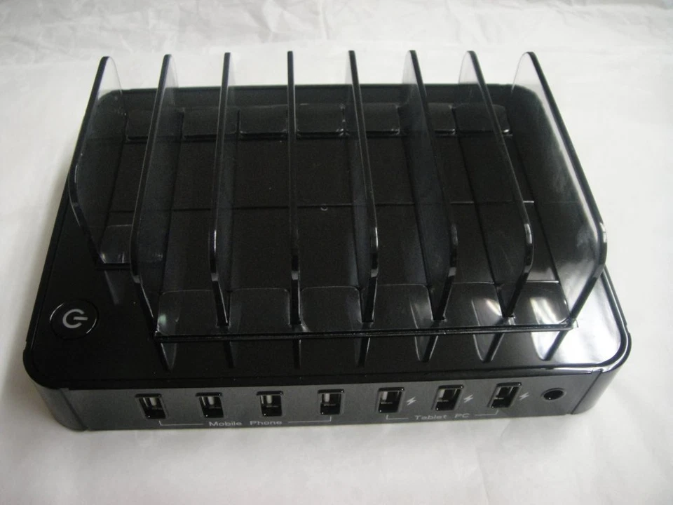 Estación de carga USB DOCK 7 puertos para Samsung S22 S24 IPHONE 13 14 12 píxeles 8 9 Foto 2 de 2