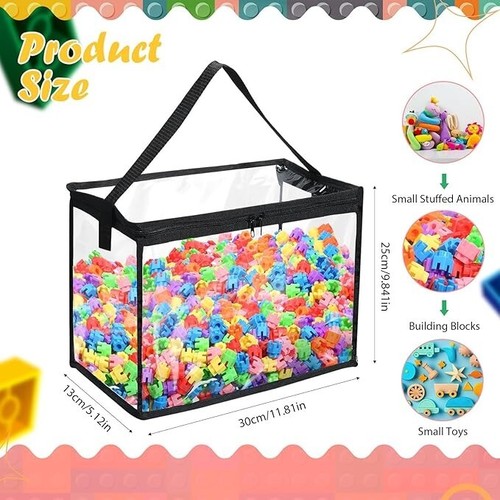 Clysee~ 6 Pack Of Toy Storage Bags With Zipper, NEW! - Picture 6 of 6
