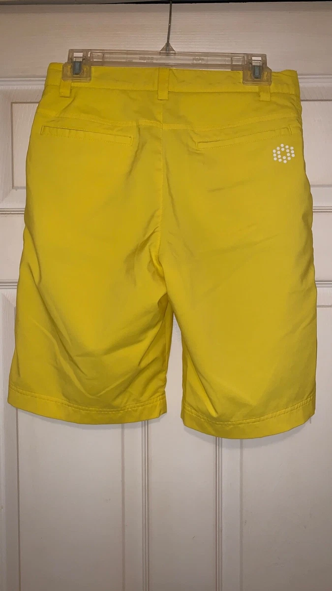 Yellow puma golf shorts new arrivals