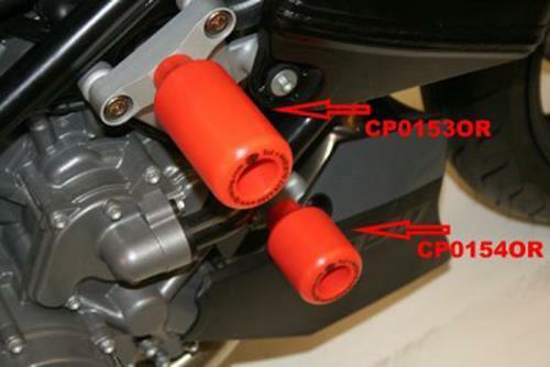R&G Crash Protectors Orange - Classic Style Lower KTM 950 Supermoto R 2006-2013