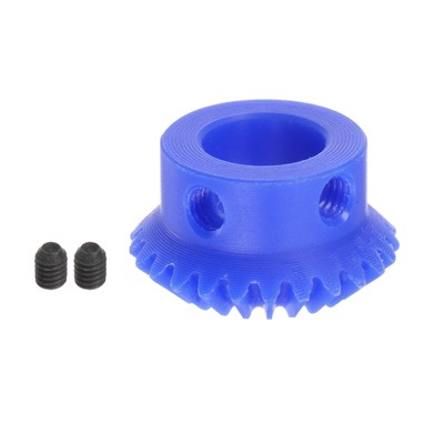 1.0 Modulus 25 Teeth 12mm Inner Hole Plastic Tapered Bevel Gear