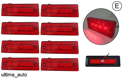 4 Stück Orange Seitenmarkierung 12v 4 Led Orange Lichter für Iveco Mercedes Fiat