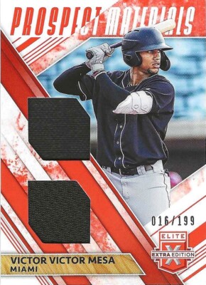 2019 Panini Elite Extra - Victor Victor Mesa Orange Game Used Jersey - /199 