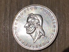 5 Reichsmark Schiller 1934    J.359 Silber