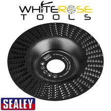Sealey Wood Carving Disc 115mm Flat Shape 22mm Bore
