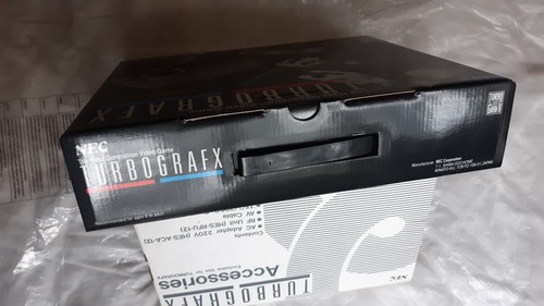 TurboGrafx PAL Model *BOXED W/BLAZING LAZERS (Gunhed), CABLES & CONTROLLER - NEW - Picture 3 of 11