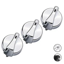 3Pcs AC Heater Blower Fan Control Knob 121-0001-000 for 2007-2009 Peterbilt 386