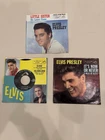 5 Elvis Presley 45 Rpm Record Lot See Description & Pics For Titles