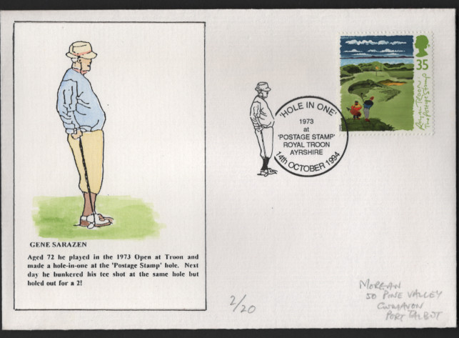 GREAT BRITAIN: 'Hole in One' 1973 at Postage Stamp Hole, Rioyal Troon, Ayrshire