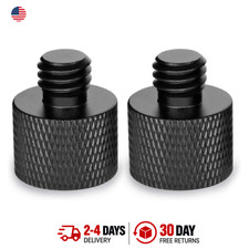 Microphone Stand Adapter 5/8 Female to 3/8 Male Thread Screw 2 Pack