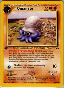 Omanyte 60/75 1st Edition Neo Discovery - Pokemon Card - NM