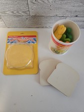 Fisher Price 1987 Vintage Fun with Food Soup Sandwich 2130 Incomplete Set