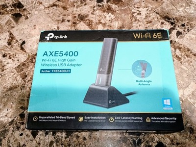 TP-Link - AXE5400 Wi-Fi 6E High Gain Wireless USB Adapter - Black