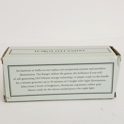 NIB Restoration Hardware Battery Free Triple LED Torch Flashlight - Picture 11 of 11