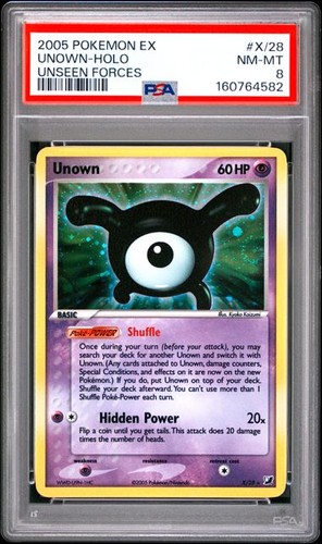 Unown graded PSA 8 for sale on eBay
