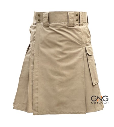 Men's Scottish Hot Selling Tactical Utility Kilts Ripstop Cotton Tactical Kilt - Picture 4 of 4