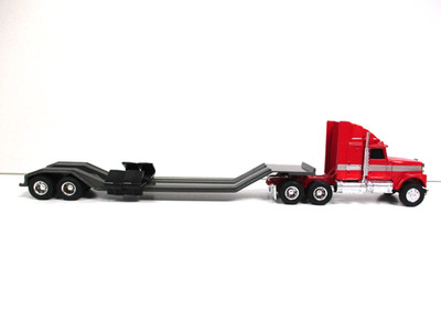Trail King TK120 Hydraulic Detachable Gooseneck Lowboy Trailer In Black - Diecast Master - 1/50 - Foto 8
