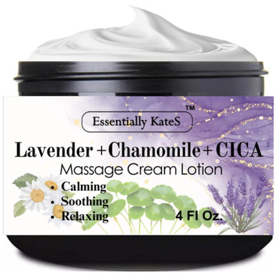 Essentially KateS Lavender + Chamomile + CICA Cream Lotion 4 Fl Oz - Calming, So