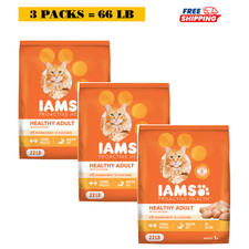 3 Packs, IAMS™ Proactive Health Indoor Adult Dry Cat Food - Healthy Cat, 22 Lb 1.27 per pound