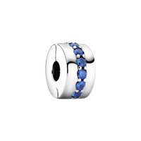 Pandora Moments Charm Clip Zirkoniareihe Blau 791972C01