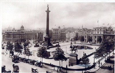 United Kingdom London UK Trafalgar Square Nelson S Real Photo Unposted #SBT082