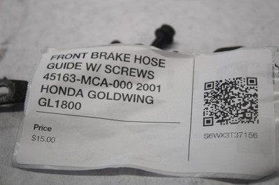 FRONT BRAKE HOSE GUIDE W/ SCREWS 45163-MCA-000 2001 HONDA GOLDWING