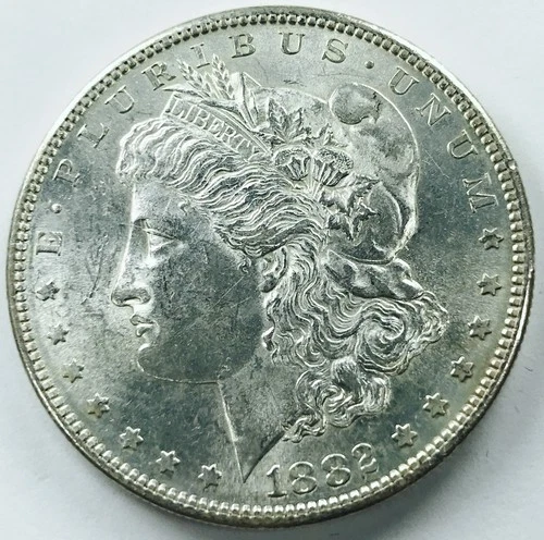 *1882 S MORGAN DOLLAR* *GEM BU+* NR #P2458