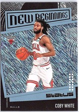 2019-20 Panini Status #22 Coby White New Beginnings Blue