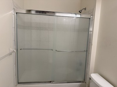 Bathroom Shower Tub Sliding Doors Tempered Glass